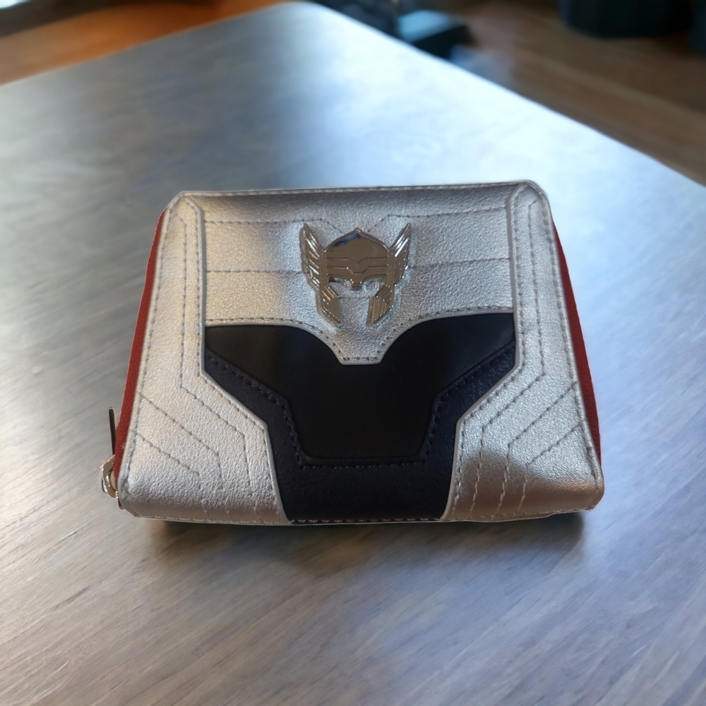 Loungefly X Marvel Thor God of Thunder Classic Zip Around Wallet GUC